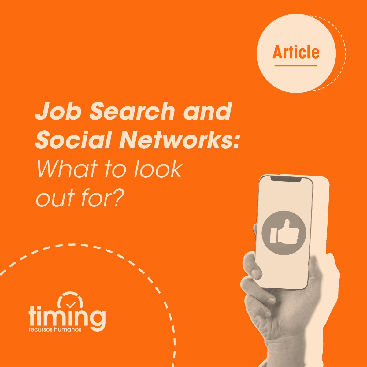 Job Search and Social Networks: What to Look Out For?