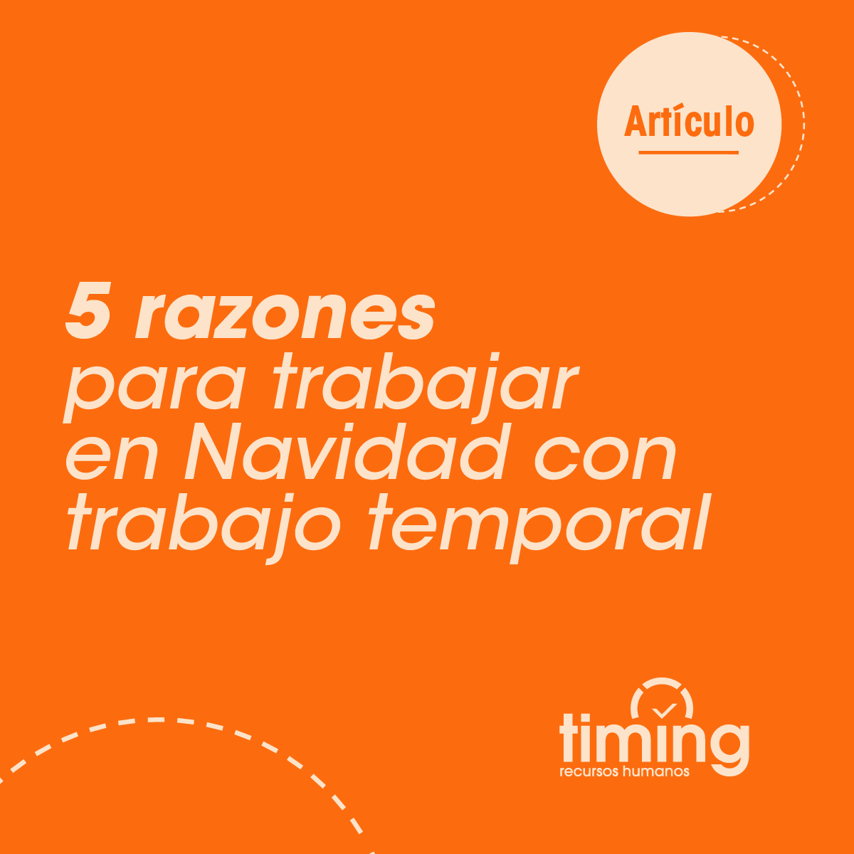 5 razones para trabajar en Navidad con trabajo temporal