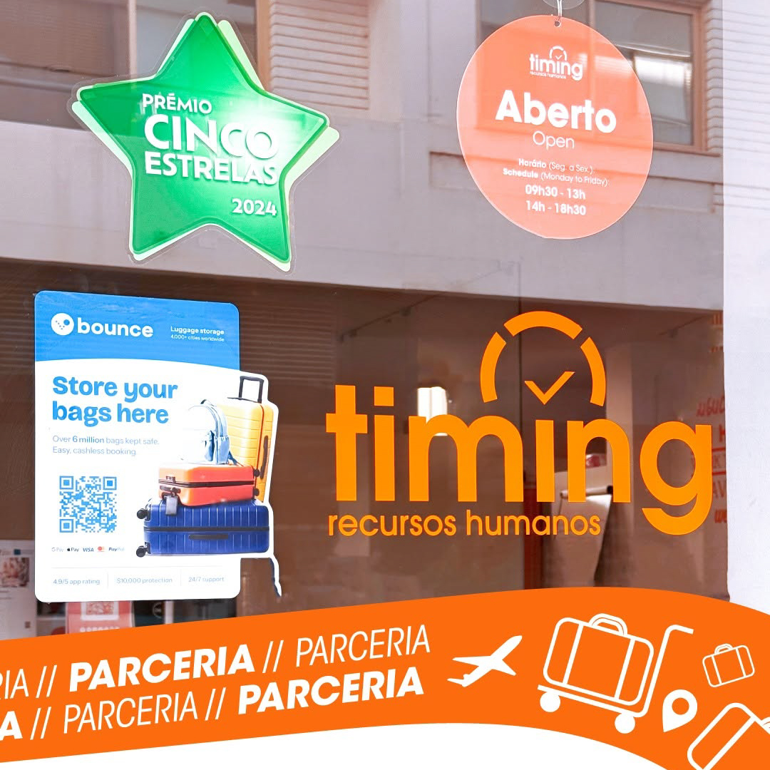 Timing Faro disponibiliza serviço de depósito de bagagem com a Bounce