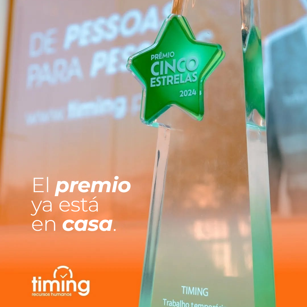 Timing premiada con el Prémio Cinco Estrelas 2024 en la categoría de Trabajo Temporal